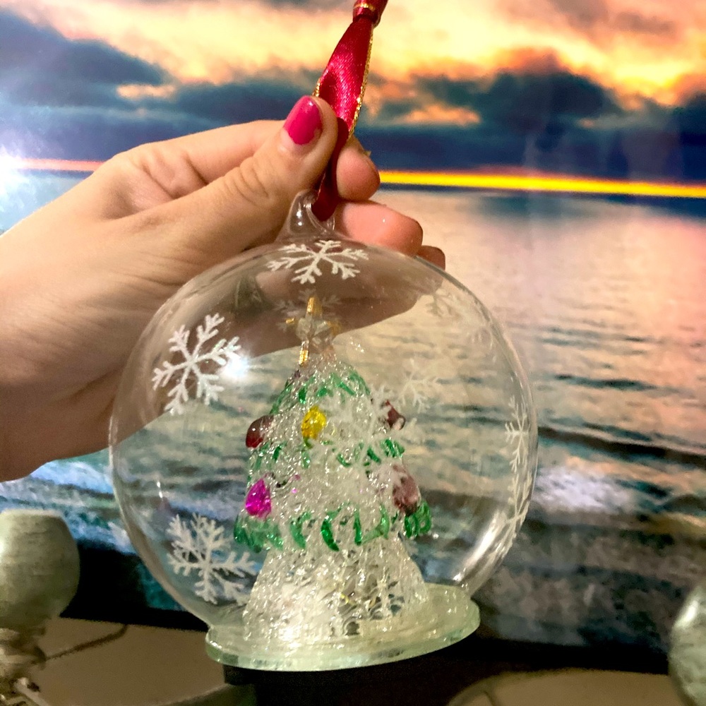 Vintage light up Christmas tree ornament